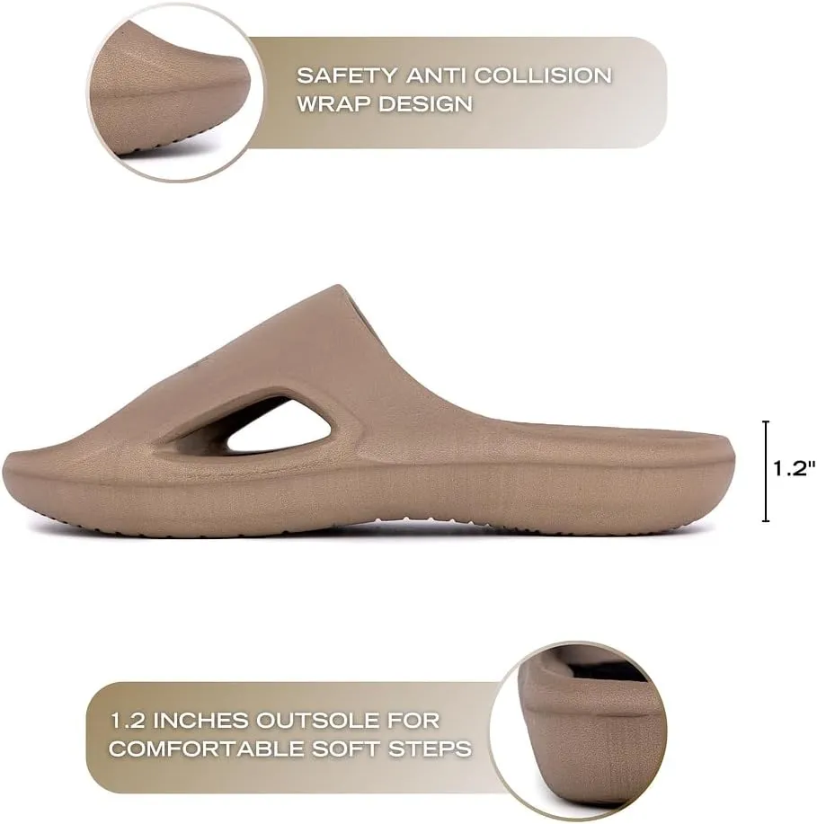 Nautica Men's Athletic Slides Sport Shower Sandals for Indoor & Outdoor - Lightweight, Durable and Comfortable