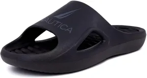 Nautica Men's Athletic Slides Sport Shower Sandals for Indoor & Outdoor - Lightweight, Durable and Comfortable