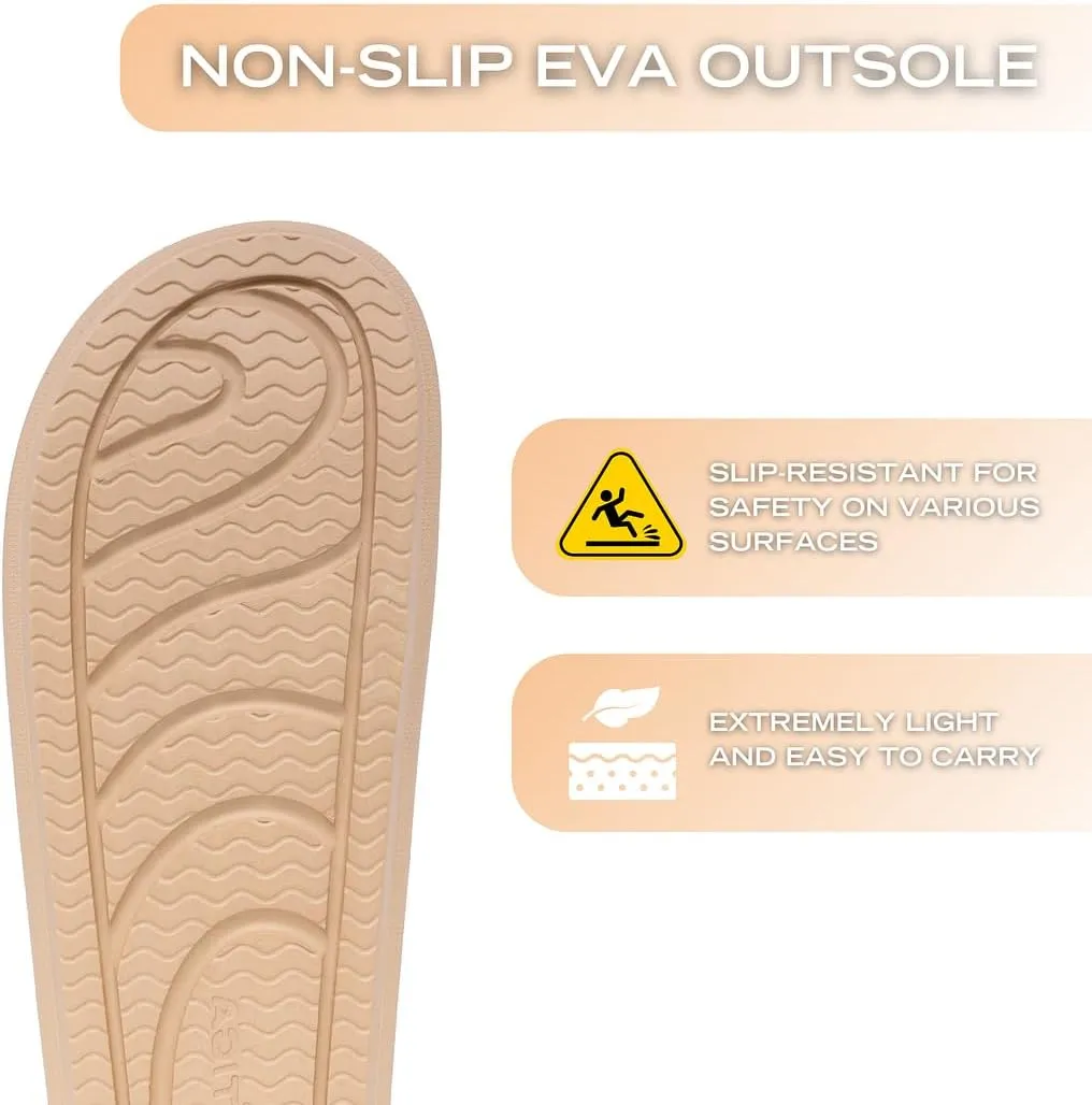 Nautica Men's Athletic Slides Sport Shower Sandals for Indoor & Outdoor - Slip Resistant, Lightweight, Durable and Comfortable
