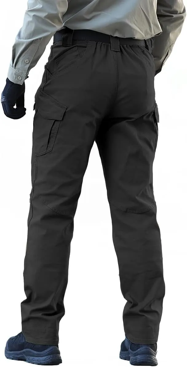 NAVEKULL Men's Military Cargo Tactical Pants Ripstop Lightweight Cotton Stretch Combat Outdoor Hiking Pants