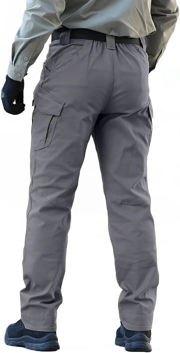 NAVEKULL Men's Military Cargo Tactical Pants Ripstop Lightweight Cotton Stretch Combat Outdoor Hiking Pants