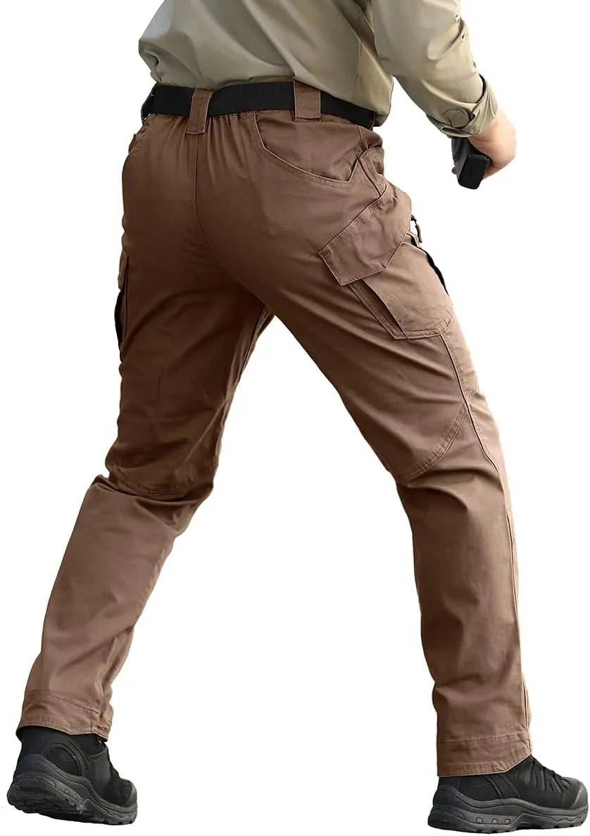 NAVEKULL Men's Military Cargo Tactical Pants Ripstop Lightweight Cotton Stretch Combat Outdoor Hiking Pants
