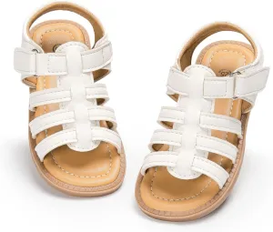 ohsofy Girls Sandals Closed Toe Flower Summer Outdoor Beach Dress Shoes (Toddler/Little Kid)