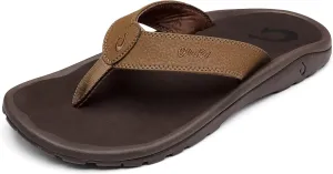 OLUKAI Ohana Men's Beach Sandals, Water Resistant Flip Flops, Arch Support & Comfort Fit, Lightweight & Durable, Enhanced Grip & Traction
