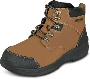 Orthofeet Men's Orthopedic Leather Granite Waterproof Work Boots