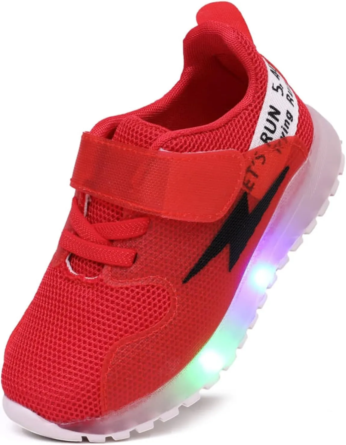 PATPAT Toddler Shoes with LED Light Up - Shiny Toddler Sneakers for Girls & Boys - Perfect for Christmas & Birthday