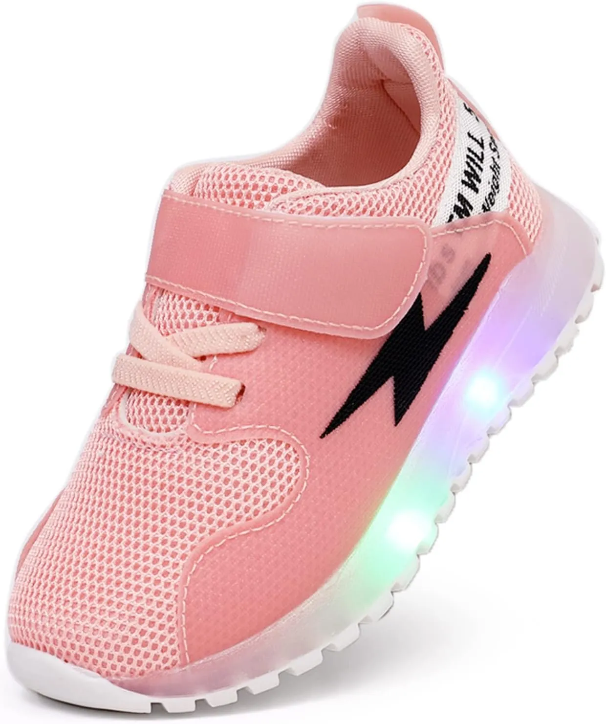 PATPAT Toddler Shoes with LED Light Up - Shiny Toddler Sneakers for Girls & Boys - Perfect for Christmas & Birthday