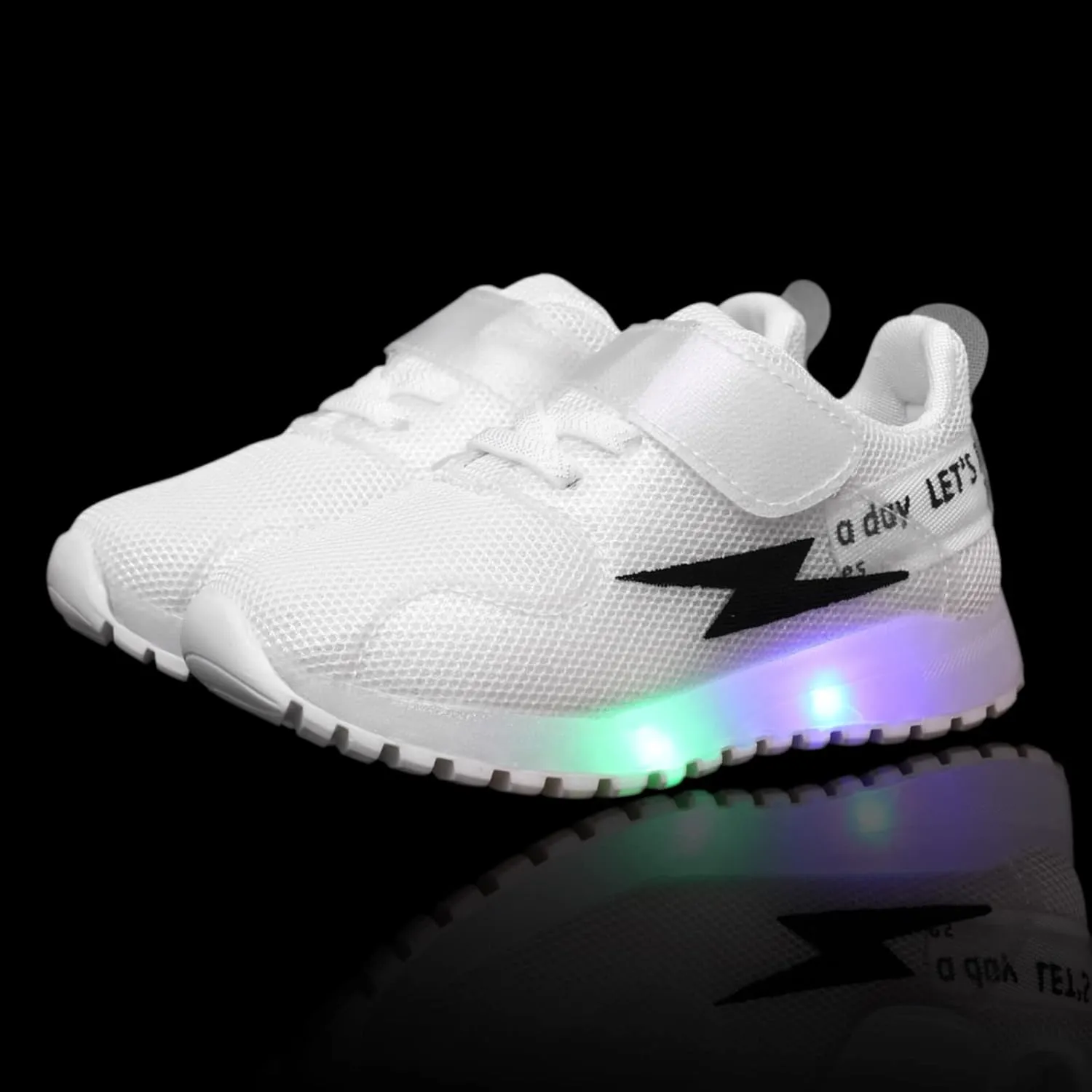 PATPAT Toddler Shoes with LED Light Up - Shiny Toddler Sneakers for Girls & Boys - Perfect for Christmas & Birthday