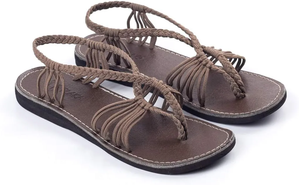 Plaka Seashell Comfortable Womens Sandals | Strappy Sandals for Women Dressy Style Perfect for Beach Walk and Poolside