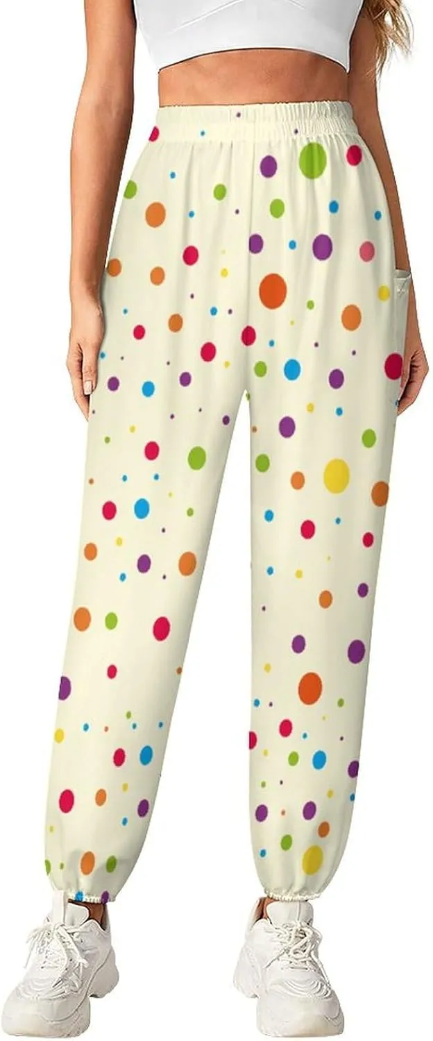 Polka Dots Yoga Bloomers Woman Hippie Harem Pants Knickerbockers Elastic Gym Yoga Clothes Casual Loose Sweatpants