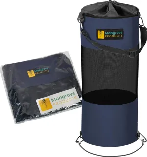 Portable Boat Trash Can, Reusable Trash Bag, Boating Equipment, Boat Storage, Boat Accessories Marine, Pontoon Boat Accessories, Fishing, Sandbar, RV, or Camping