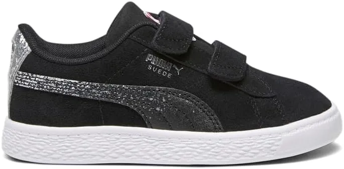 PUMA Kids Girls Suede Classic Lf Starry Night Glitter Slip On Sneakers Shoes Casual - Black - Size 3 M