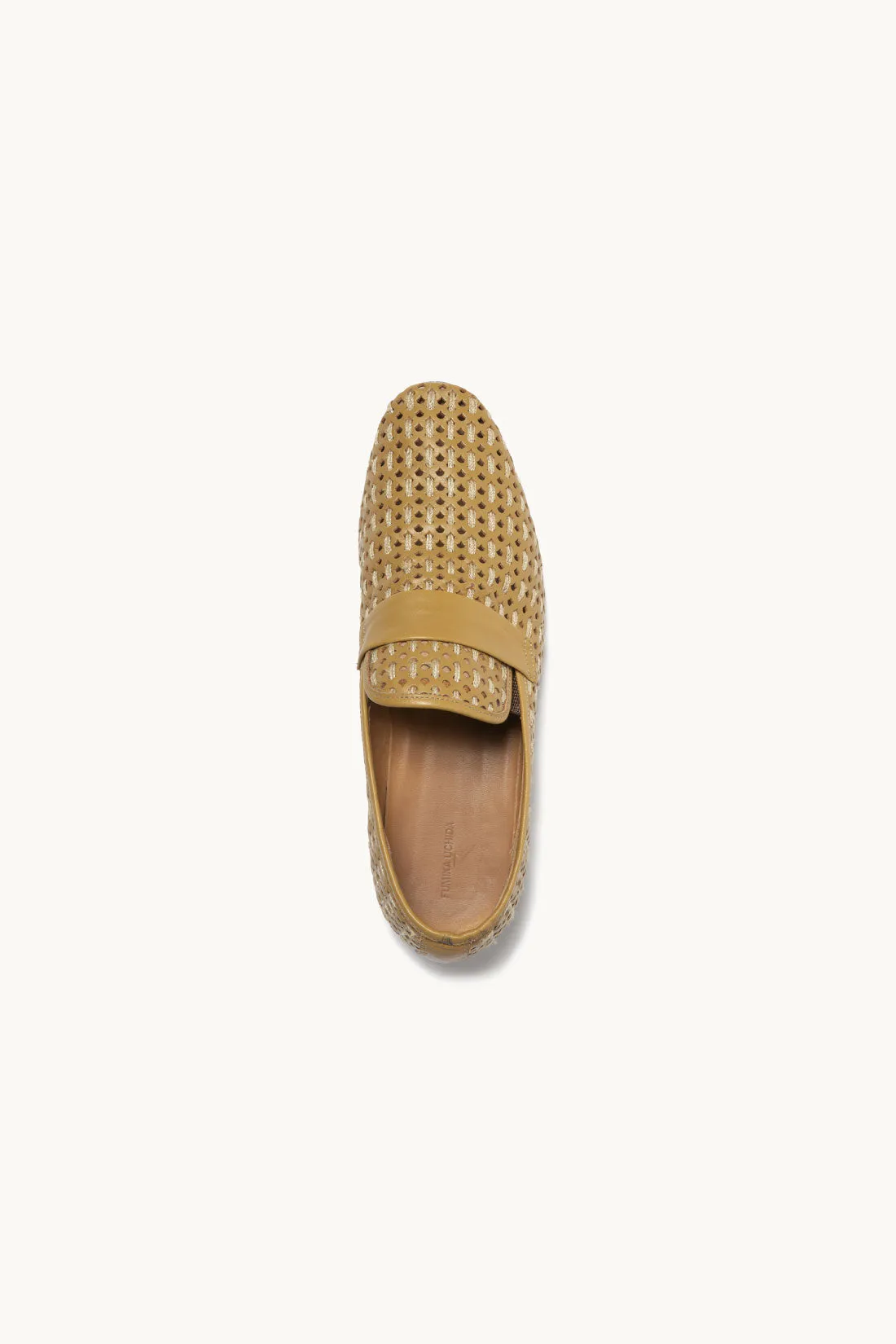 Punched Leather Brade Loafers