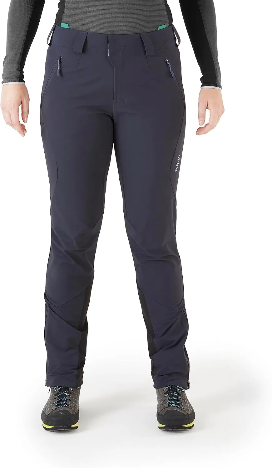 RAB Women’s Ascendor AS Pants Midweight Water-Resistant Softshell for Hiking & Climbing