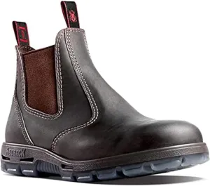 Red Back Boots USBOK Dark Brown Steel Toe Size 11.5 US (10.5 AU on pull tags)
