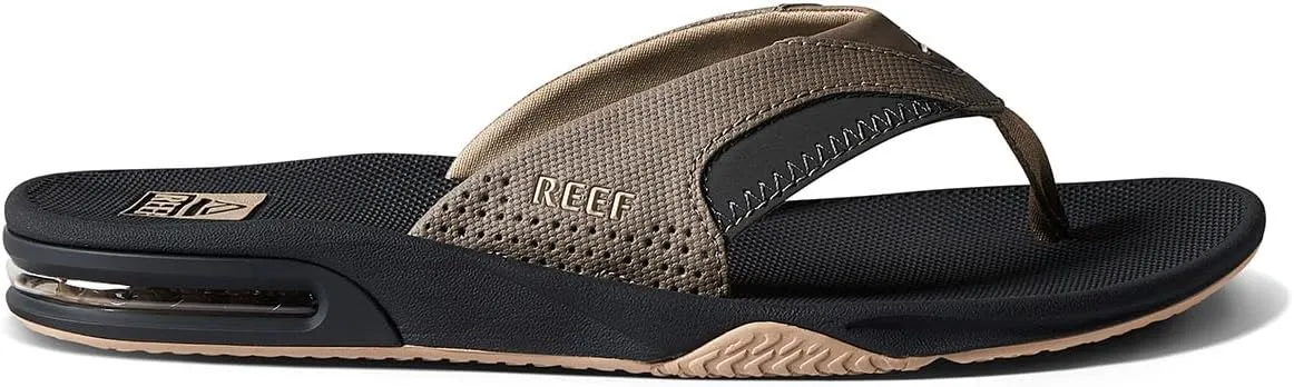 REEF Fanning Men's Bottle Opener Flip Flop, Arch Support, Durable Outsole, Water Friendly