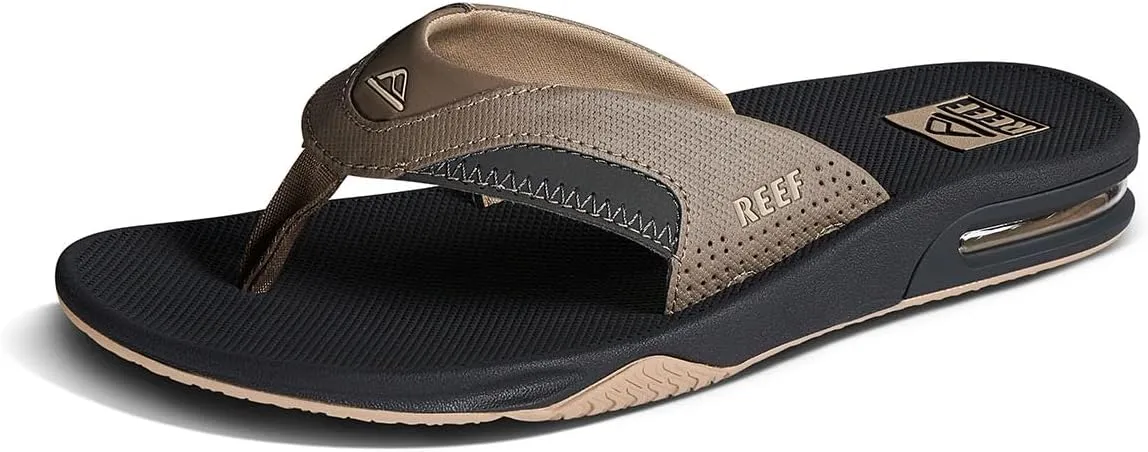 REEF Fanning Men's Bottle Opener Flip Flop, Arch Support, Durable Outsole, Water Friendly