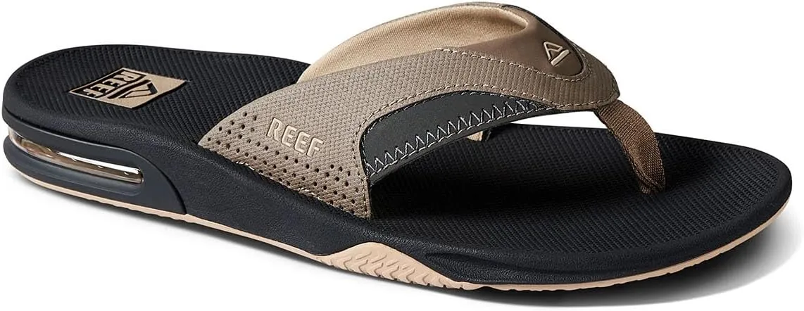 REEF Fanning Men's Bottle Opener Flip Flop, Arch Support, Durable Outsole, Water Friendly