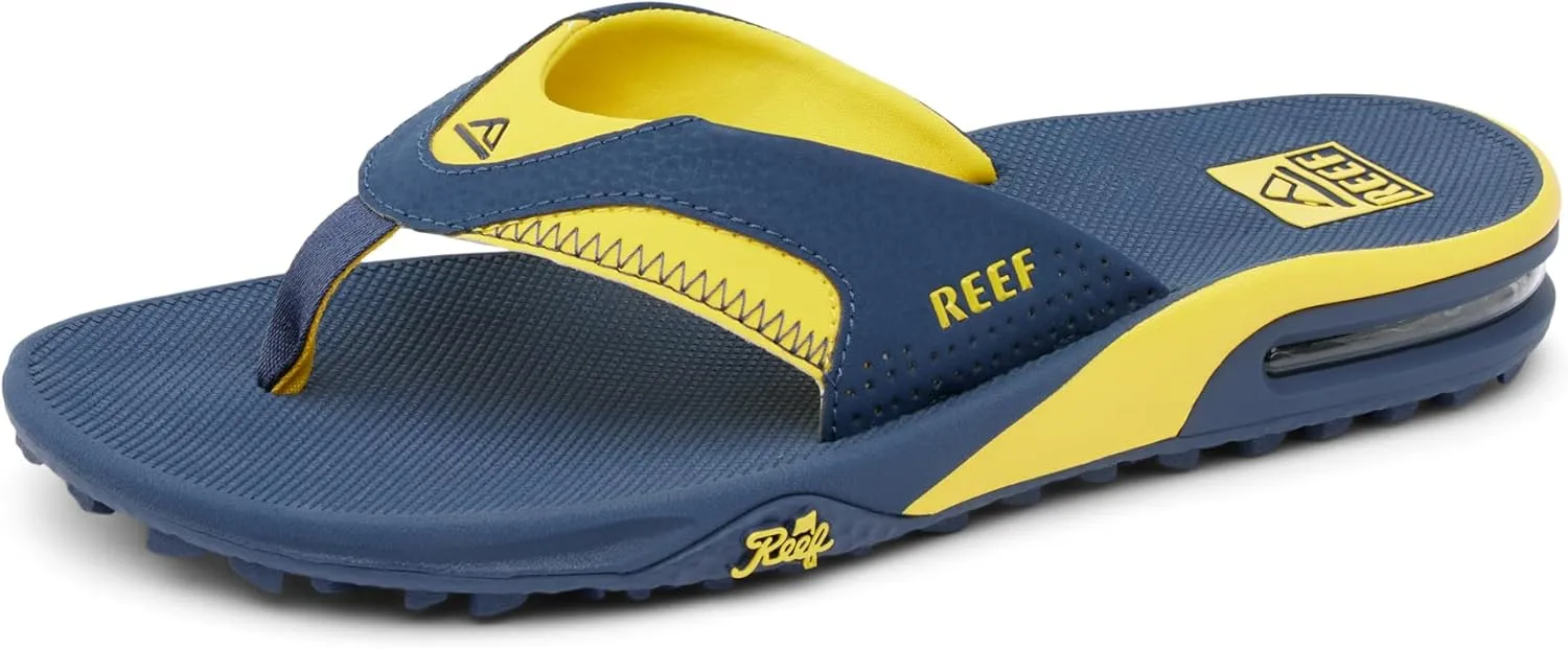 REEF Fanning Pregame Men's Bottle Opener Flip Flop, Arch Support, Durable Outsole, Water Friendly