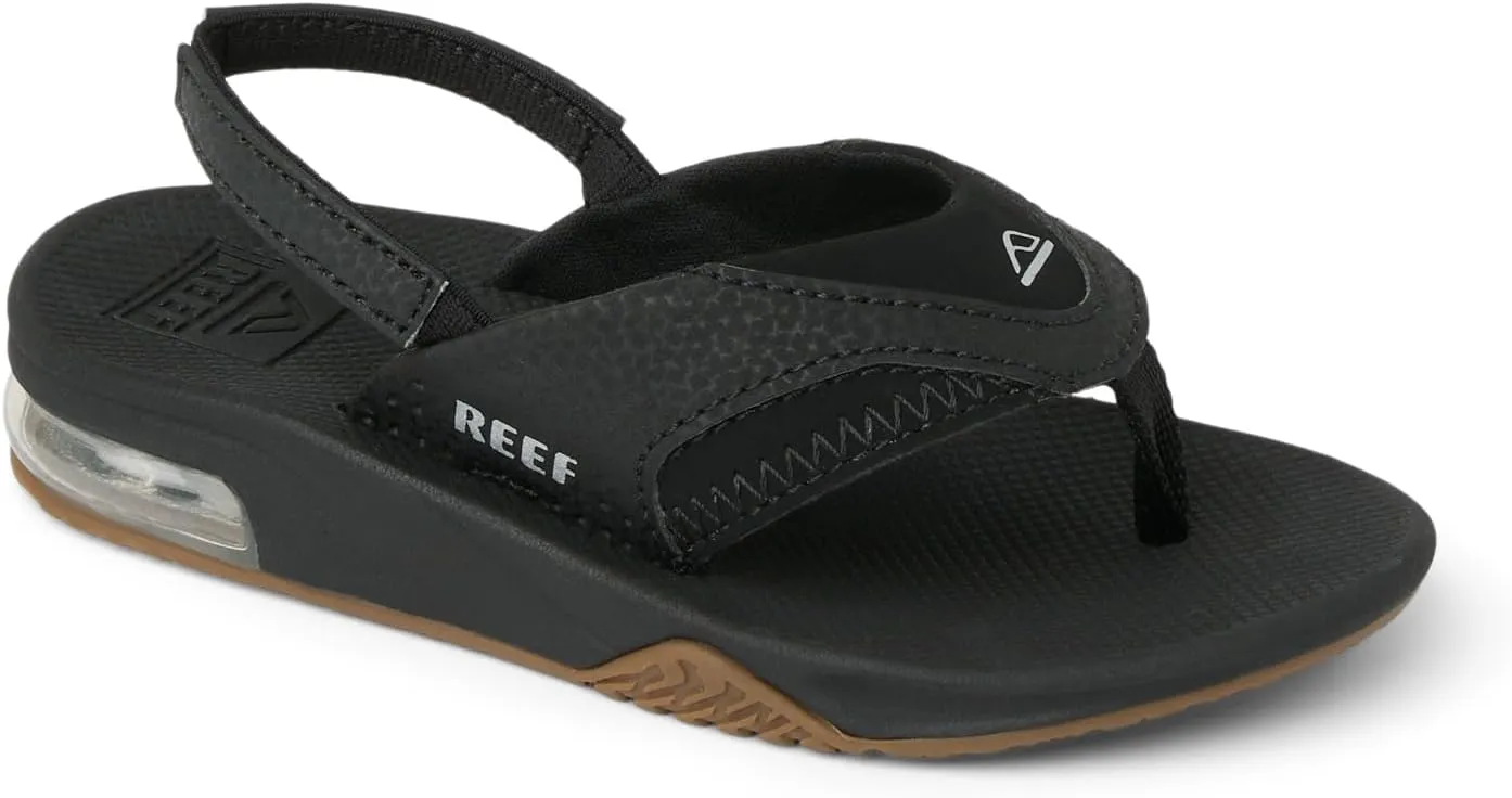 REEF Toddler/Little Kid Fanning Flip Flop, Arch Support, Durable Outsole, Water Friendly, Backstrap