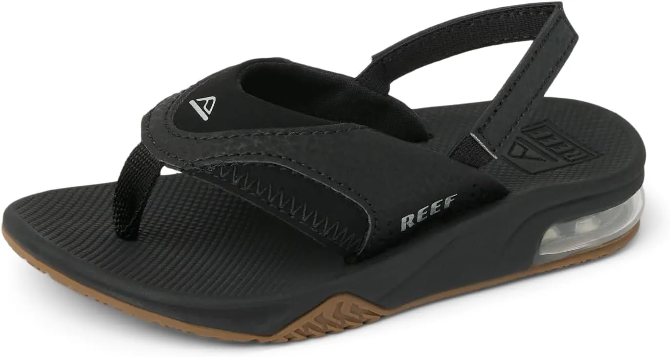 REEF Toddler/Little Kid Fanning Flip Flop, Arch Support, Durable Outsole, Water Friendly, Backstrap
