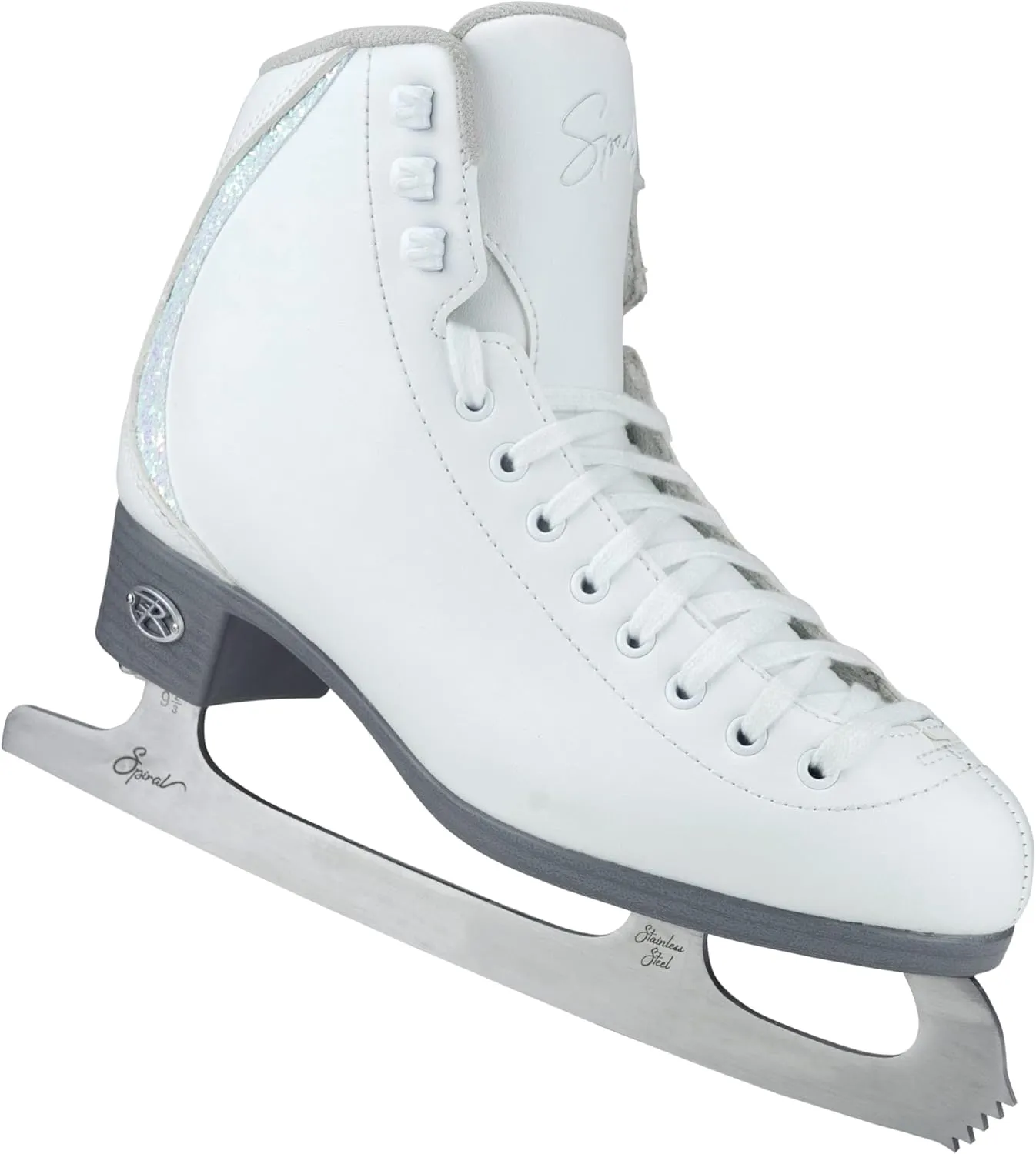 Riedell Sparkle Ice Skates - Recreational Soft Beginner Figure Ice Skates | Snow