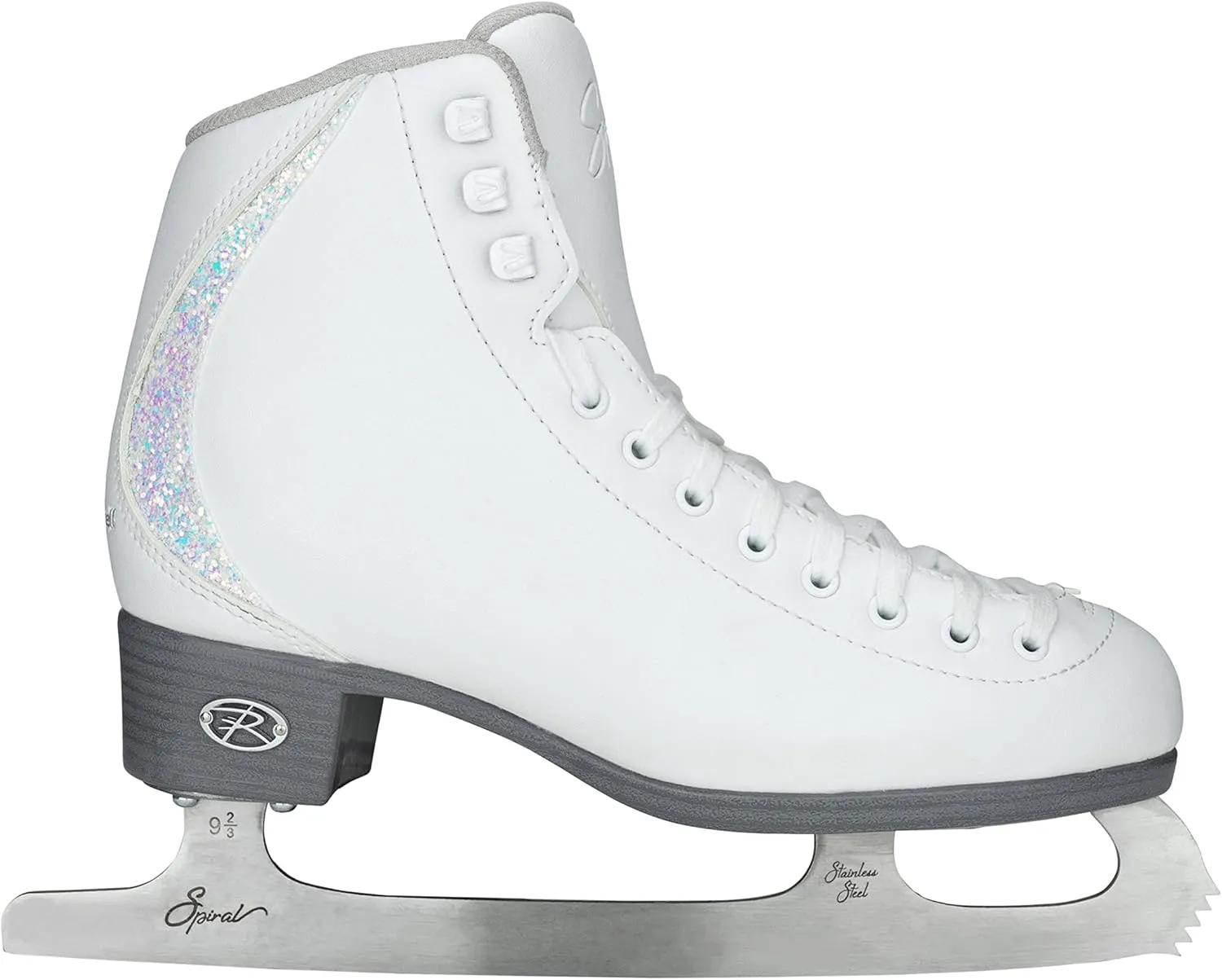 Riedell Sparkle Ice Skates - Recreational Soft Beginner Figure Ice Skates | Snow
