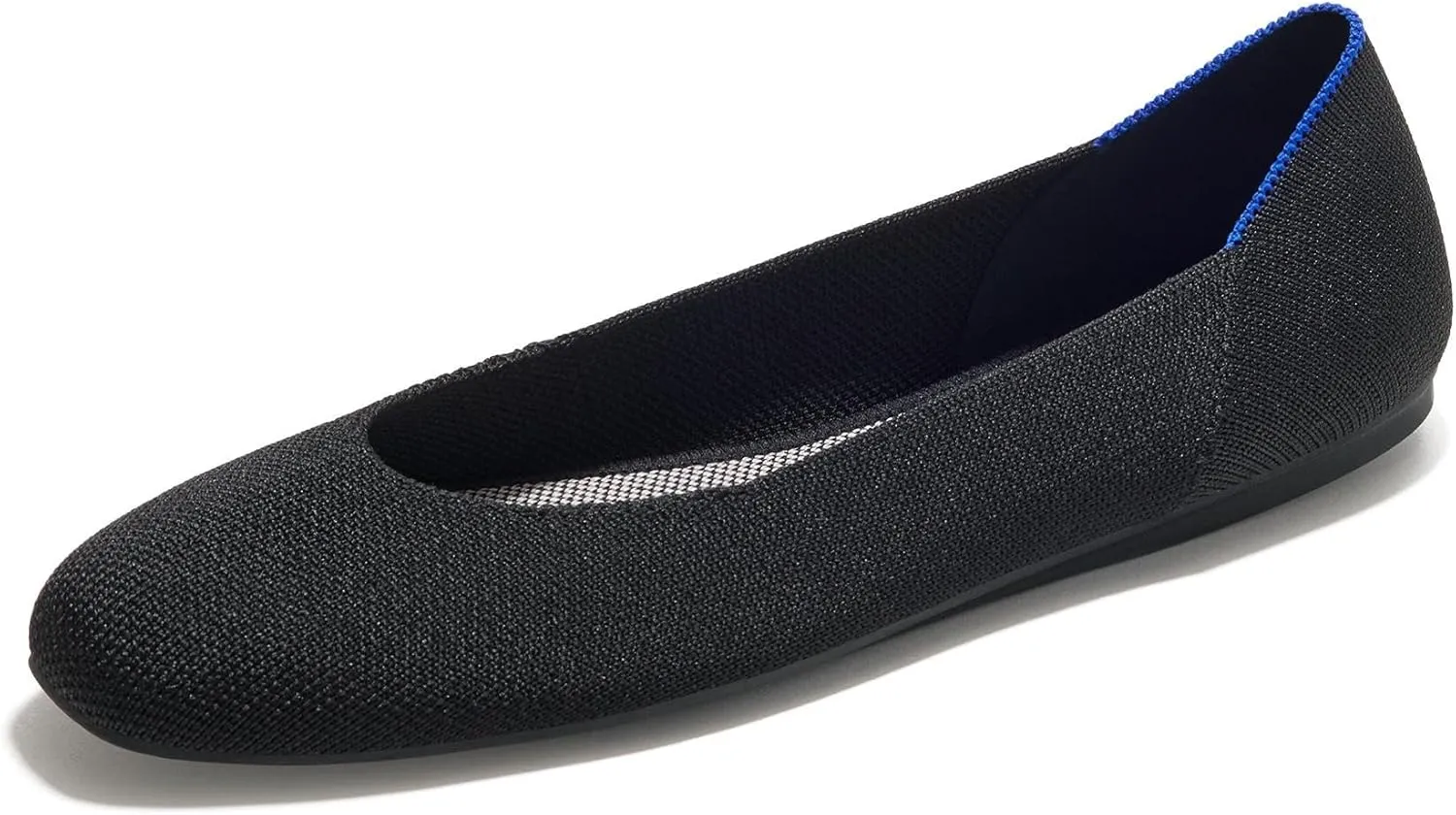 Rothy's The Square Women's Slip-On Shoes, Squared-Toe Flats, Made from Recycled Plastic Bottles & Machine Washable