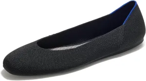 Rothy's The Square Women's Slip-On Shoes, Squared-Toe Flats, Made from Recycled Plastic Bottles & Machine Washable