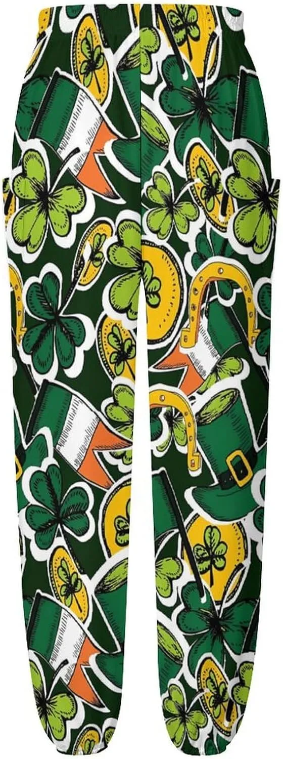 Saint Patricks Day Yoga Bloomers Womens Hippie Harem Pant Knickerbockers Elastic Gym Home Wear Loose Casual Slacks
