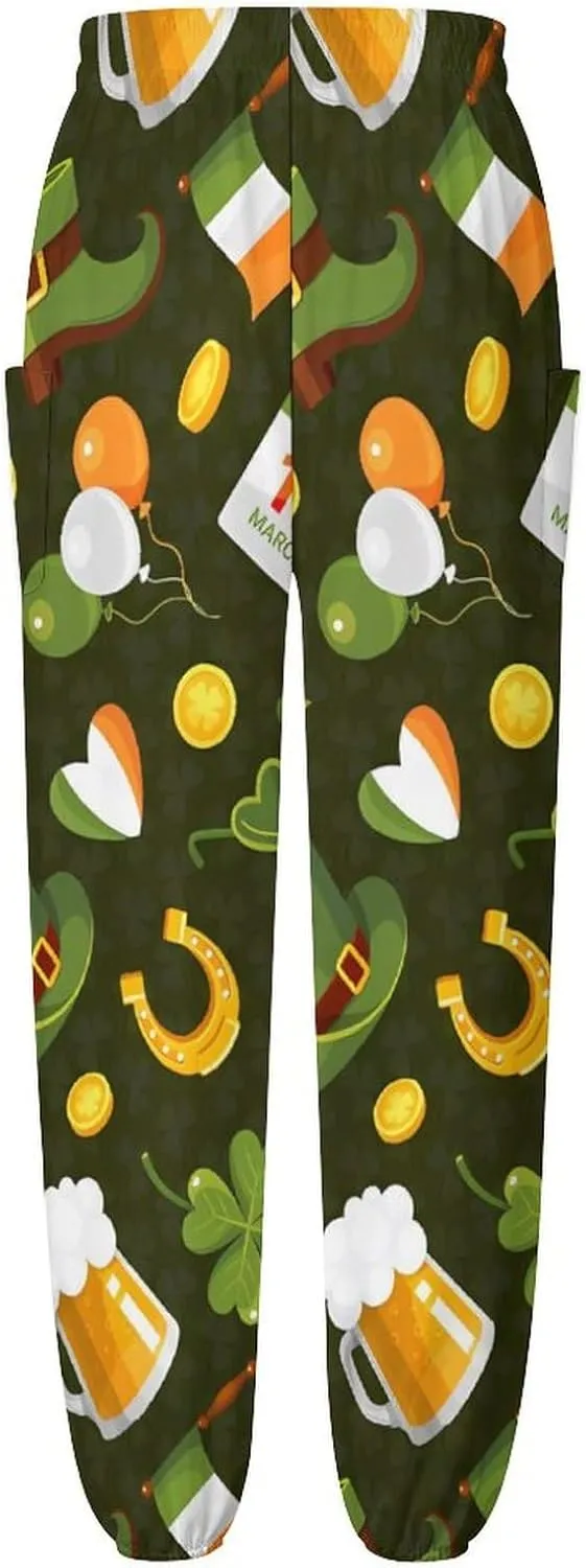 Saint Patricks Day Yoga Bloomers Womens Hippie Harem Pant Knickerbockers Elastic Gym Home Wear Loose Casual Slacks