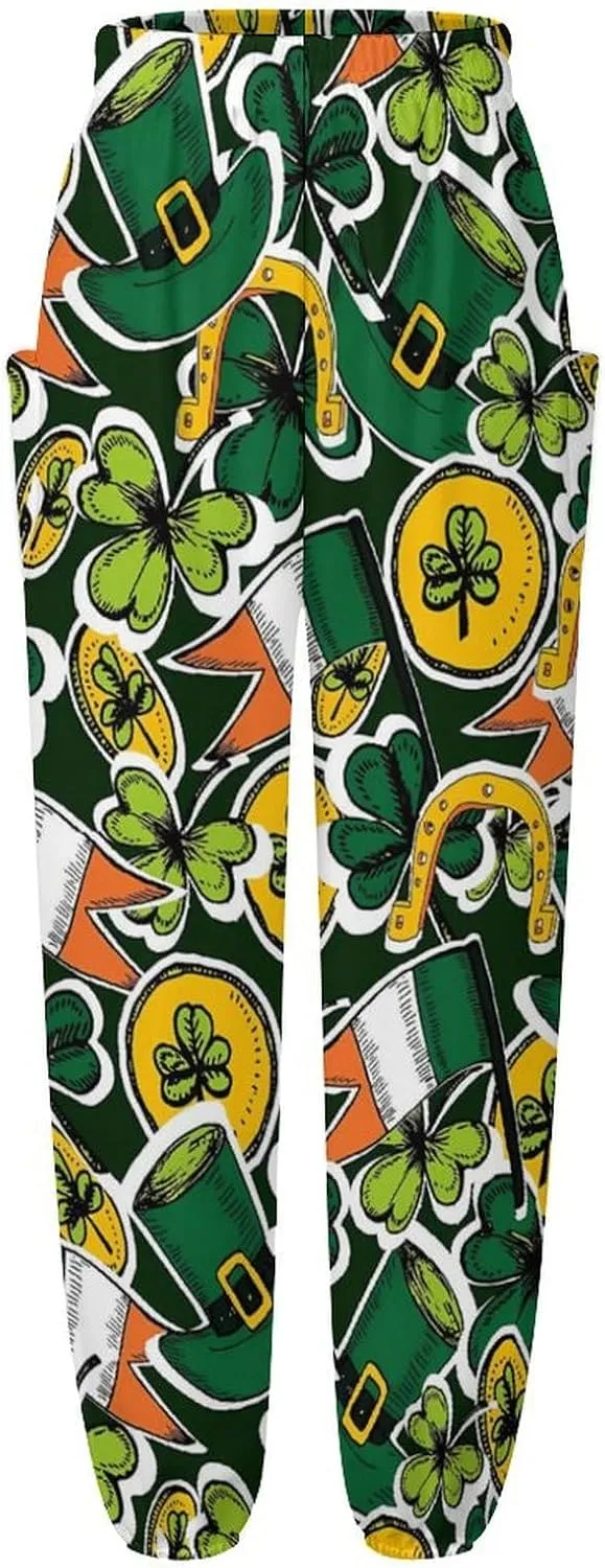 Saint Patricks Day Yoga Bloomers Womens Hippie Harem Pant Knickerbockers Elastic Gym Home Wear Loose Casual Slacks