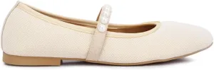 Sassie Pearl Embellished Ballerina Flats