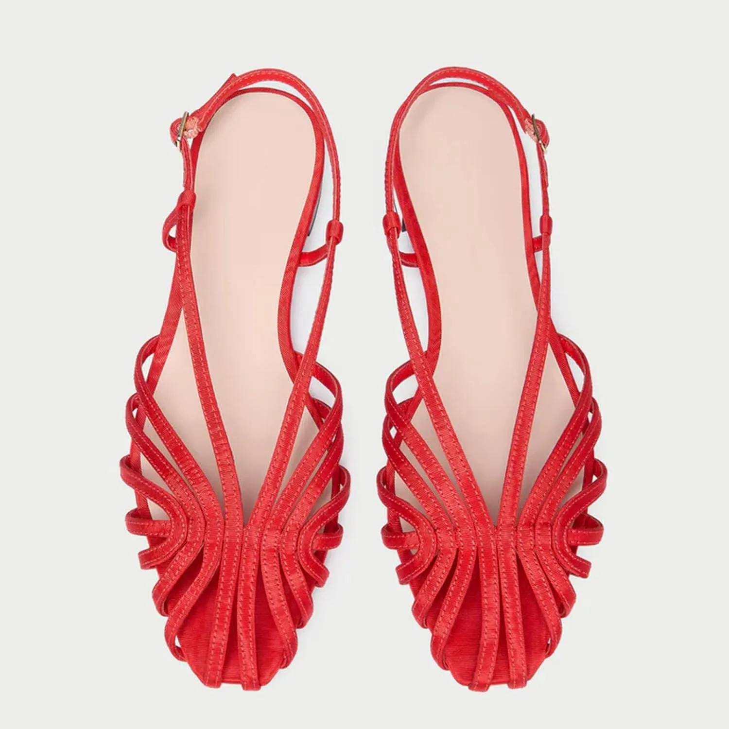 Slingback Flat Sandals for Women Comfort Round Toe Low heel Sandals Casual Summer Dress Shoes