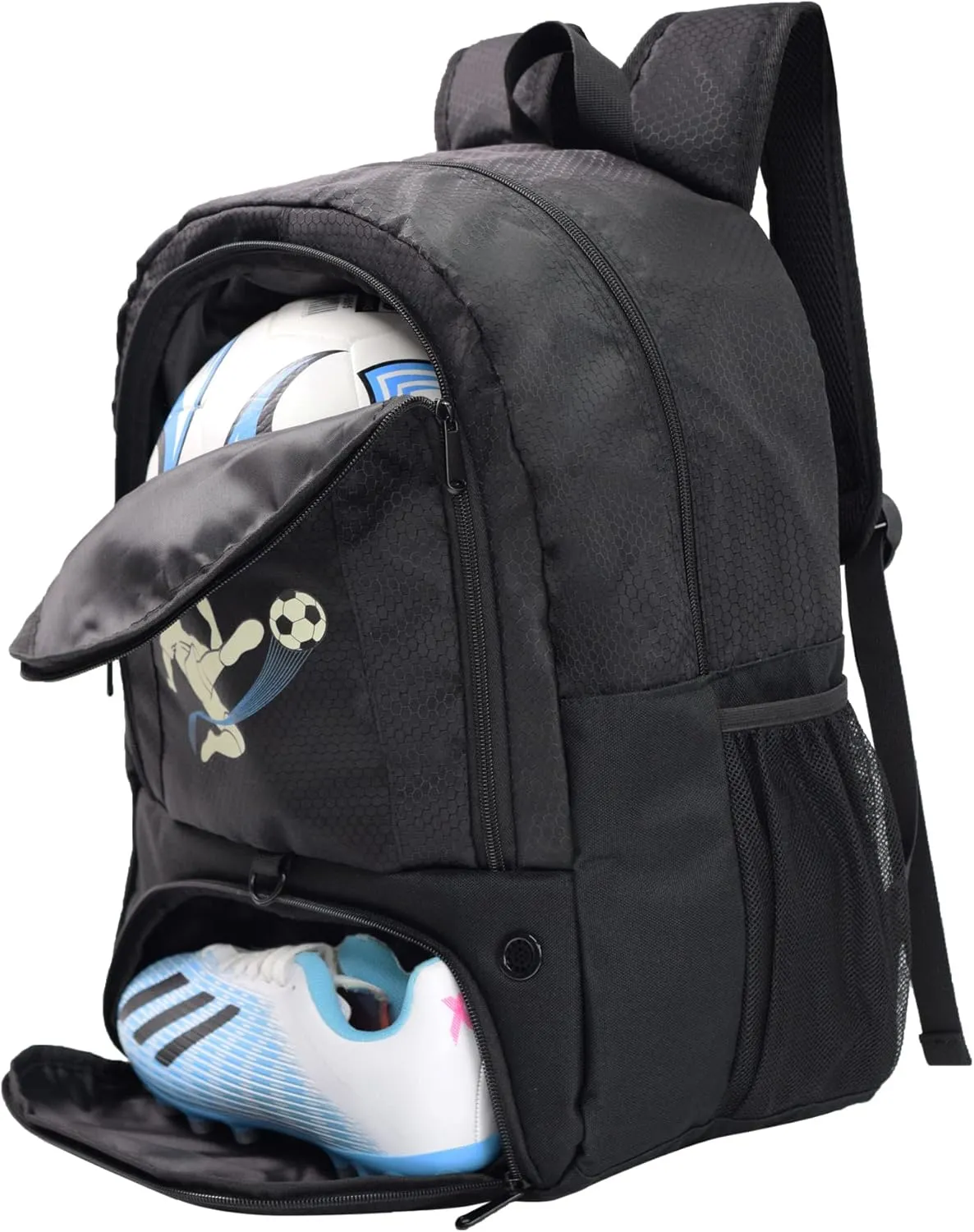 Soccer Ball Bag-Backpack for Basketball,Volleyball with Cleat Shoes and Ball Compartment for Sports Team,Trainning