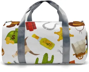 Sport Player Duffle Bag for Travel,Personalized Boots Hats Wild Carry on Bag Travel Bags Overnight Weekend Gym Bag Carry On Luggage Bags