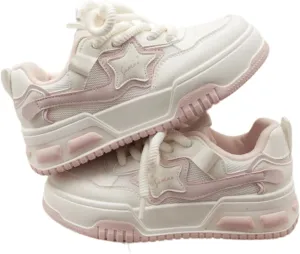 Star Shoes Women Walking Sneakers Y2k Shoes Platform Chunky Aesthetic Cute Travel Outdoor Sport