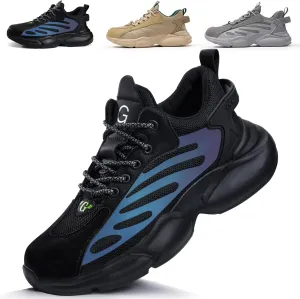 Steel Toe Shoes for Men Lightweight Work Shoes Construction Industrial Work Tennis Shoes Safety Shoes Comfortable Steel Toe Sneakers for Men Women