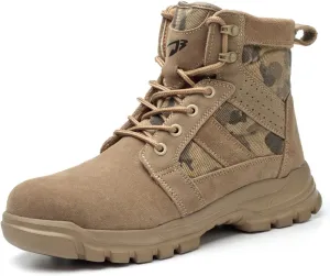 Steel Toe Shoes for Men Women Comfortable Fashion Safety Boots Lightweight Industrial & Construction Work Shoes