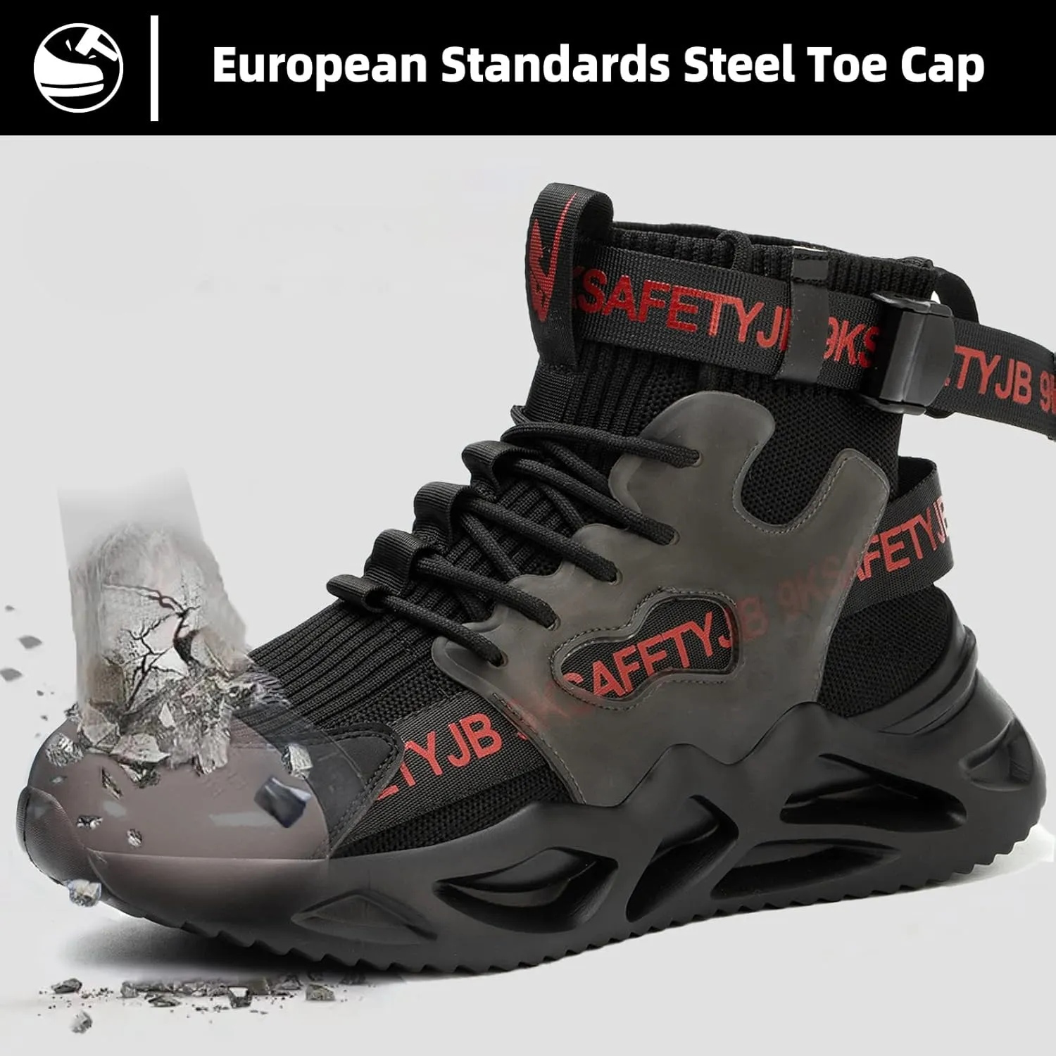 Steel Toe Shoes for Men Women Lightweight Steel Toe Sneakers Safety Shoes Comfortable Indestructible Steel Toe Boots Non Slip Work Shoes