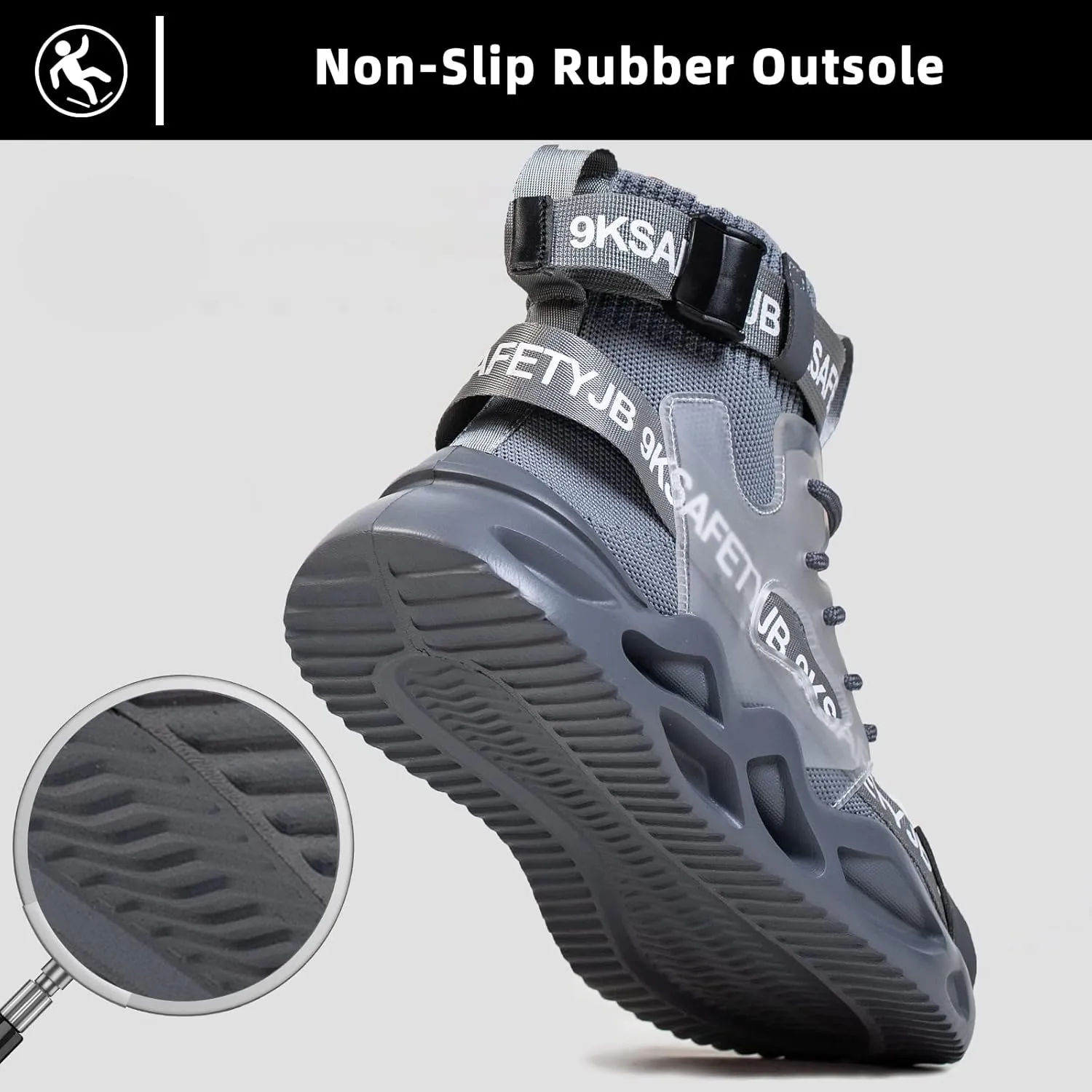 Steel Toe Shoes for Men Women Lightweight Steel Toe Sneakers Safety Shoes Comfortable Indestructible Steel Toe Boots Non Slip Work Shoes