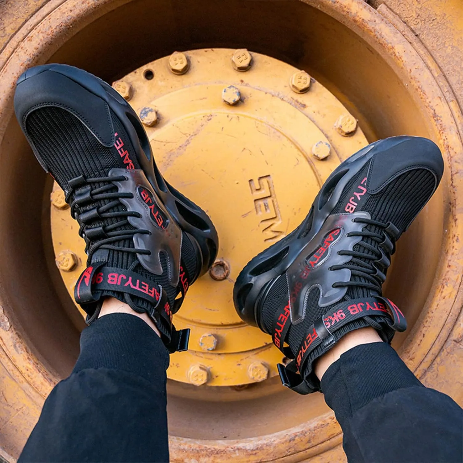 Steel Toe Shoes for Men Women Lightweight Steel Toe Sneakers Safety Shoes Comfortable Indestructible Steel Toe Boots Non Slip Work Shoes