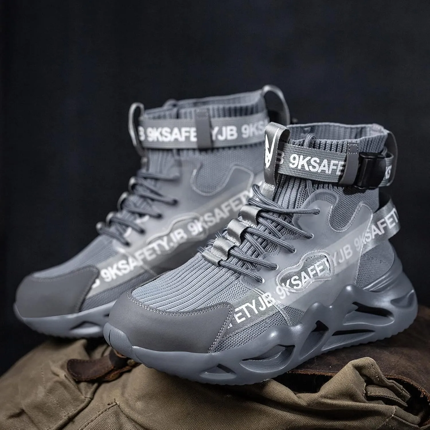 Steel Toe Shoes for Men Women Lightweight Steel Toe Sneakers Safety Shoes Comfortable Indestructible Steel Toe Boots Non Slip Work Shoes