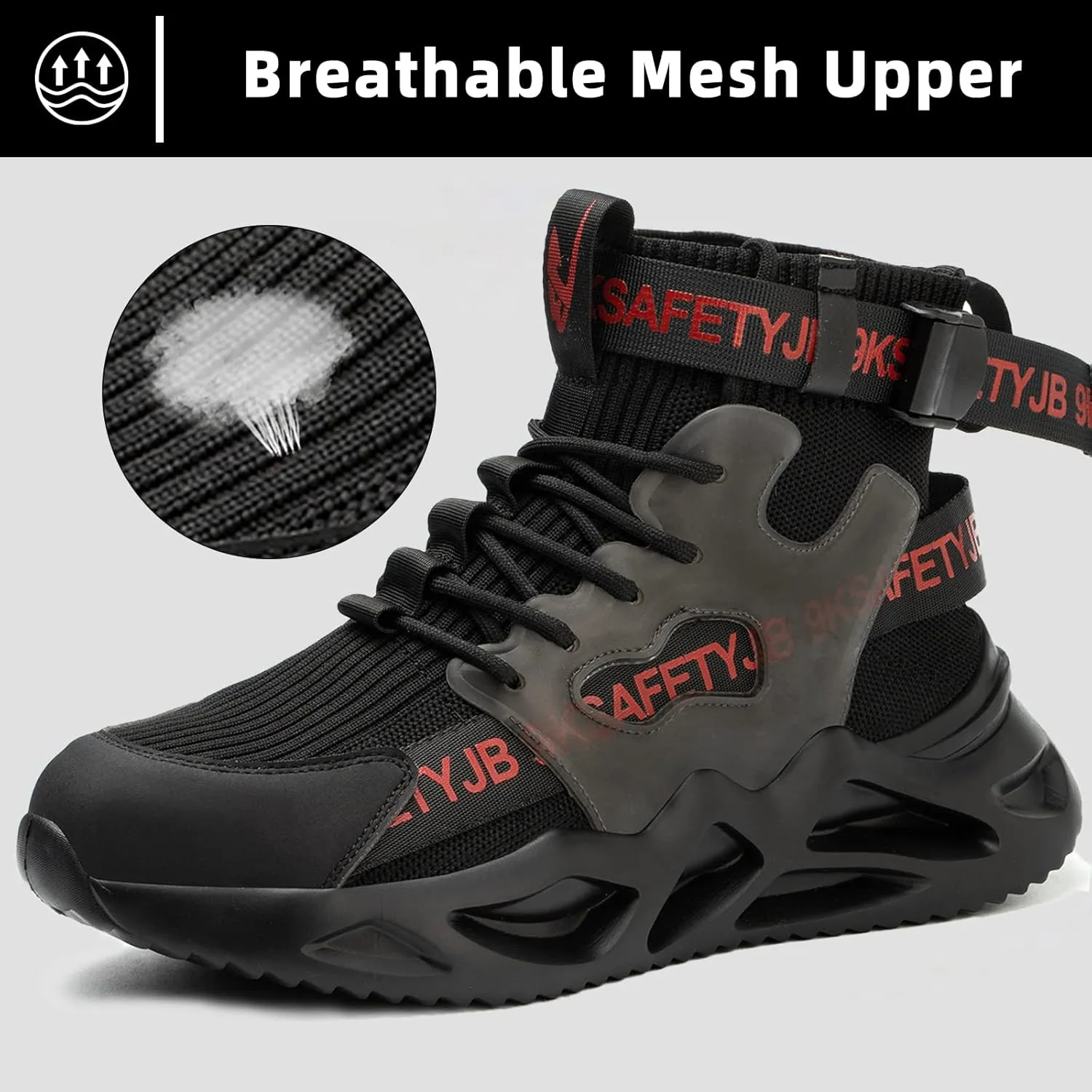 Steel Toe Shoes for Men Women Lightweight Steel Toe Sneakers Safety Shoes Comfortable Indestructible Steel Toe Boots Non Slip Work Shoes