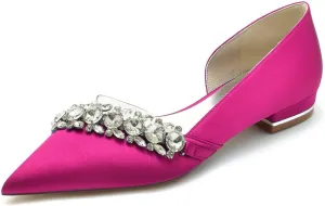 TarfiC Women's Flats Pointed-Toe Knit Ballet Shoes, Washable Soft Slip-Ons Ideal for Business Casual, Office, Work, and Wedding Events