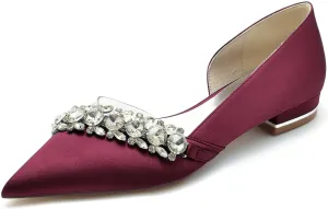 TarfiC Women's Flats Pointed-Toe Knit Ballet Shoes, Washable Soft Slip-Ons Ideal for Business Casual, Office, Work, and Wedding Events