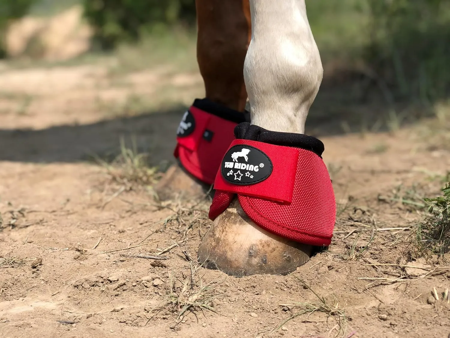 TGW RIDING 2520D Horse Bell Boots No-Turn Horse Bell Boots, Equine Ballistic Hoof Overreach Bell Boot, Pair