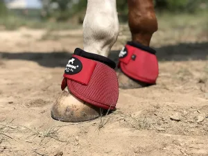 TGW RIDING 2520D Horse Bell Boots No-Turn Horse Bell Boots, Equine Ballistic Hoof Overreach Bell Boot, Pair