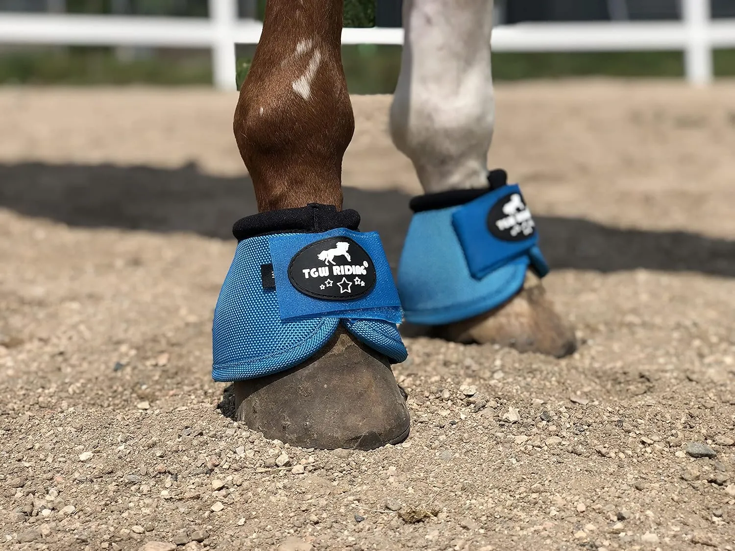 TGW RIDING 2520D Horse Bell Boots No-Turn Horse Bell Boots, Equine Ballistic Hoof Overreach Bell Boot, Pair