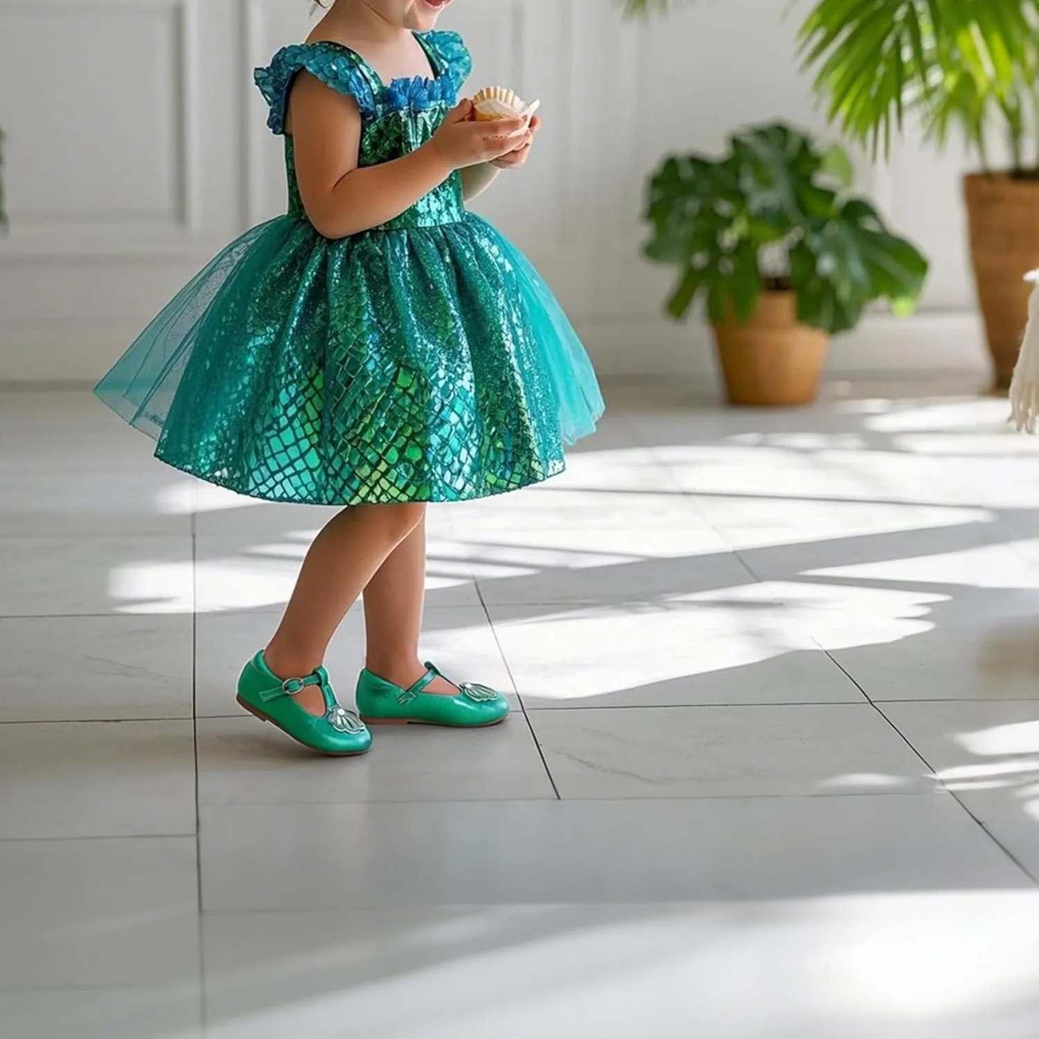 THEE BRON Mary Jane Shoes for Girls T-Strap Toddler Flats Patent Leather with Crafted Legacy